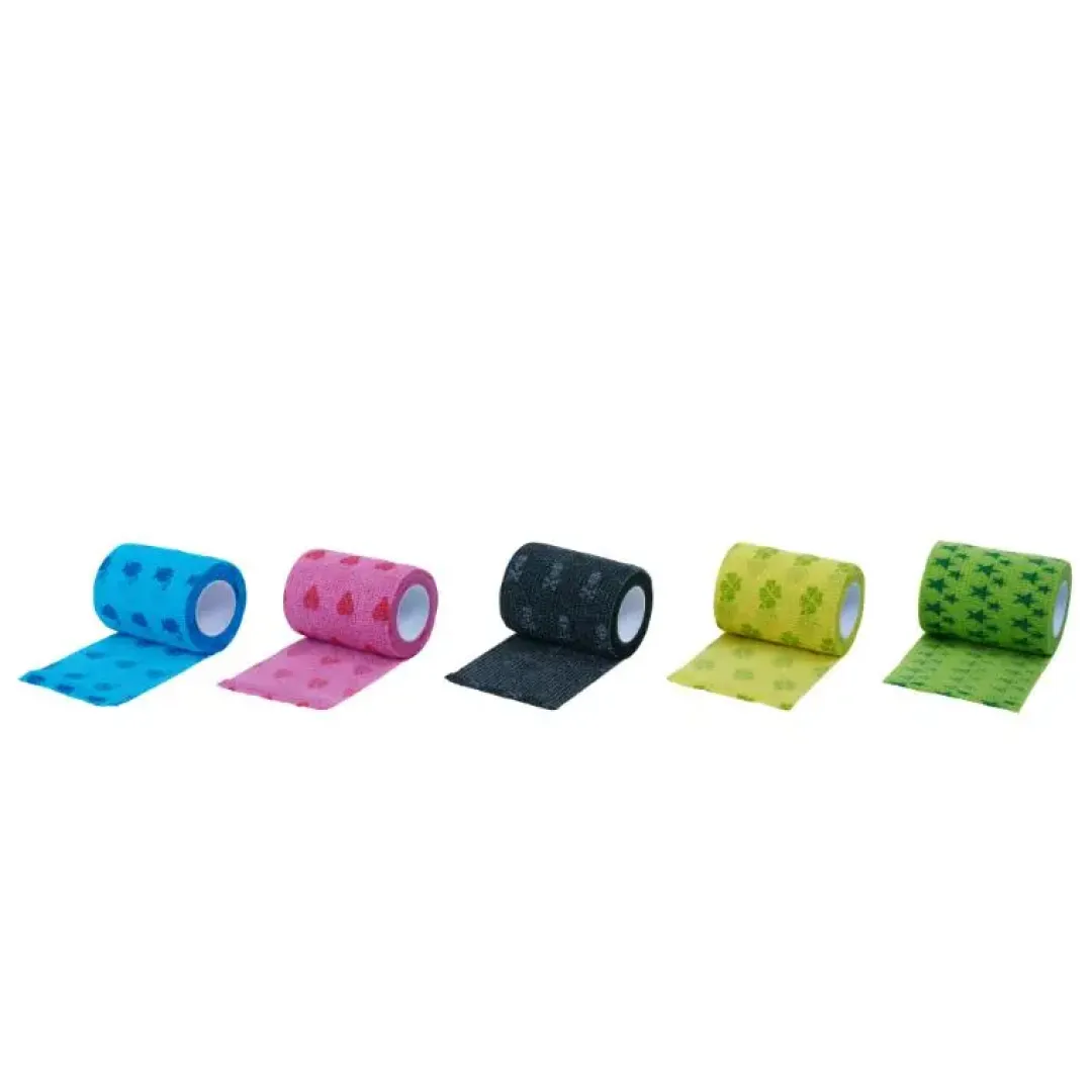 KRUUSE Fun Flex selvklæbende Pet Bandage 7,5 cm x 4,5 m