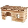 Trixie Grete hus i brændt træ