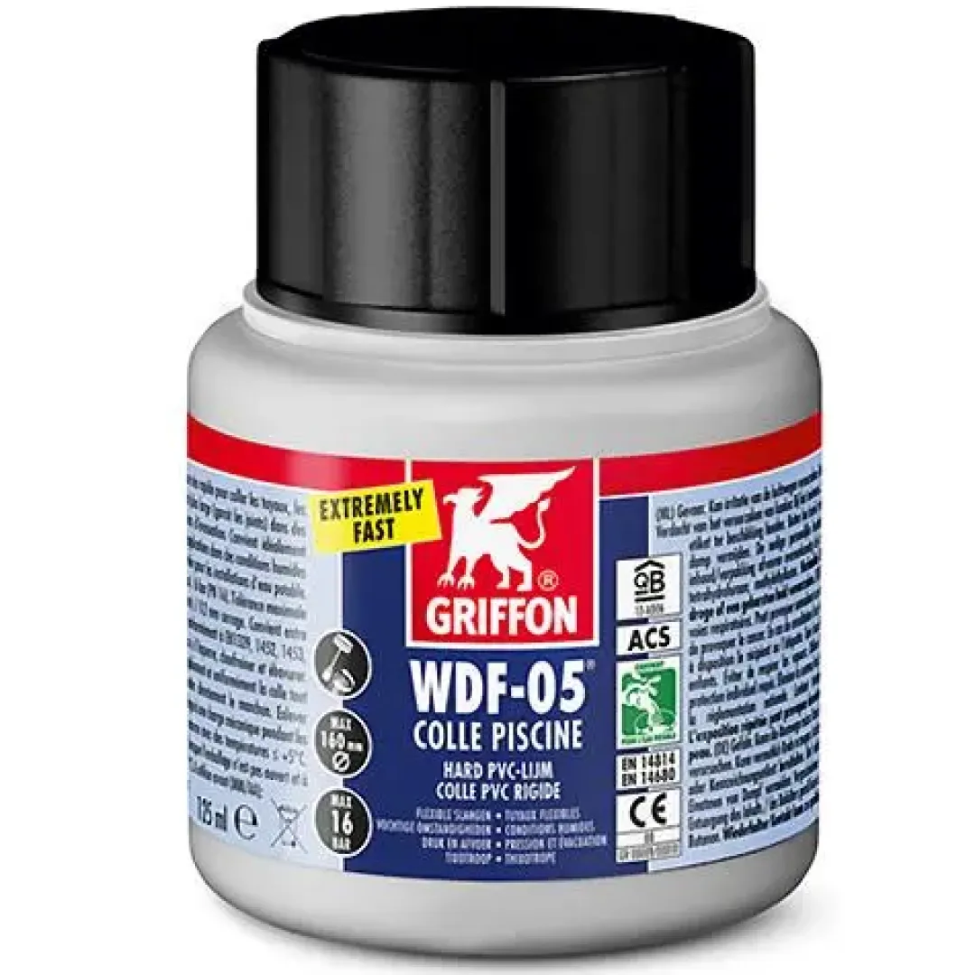 PVC Griffon Lim Tangit lim ( rørlim) med pensel 125 ml