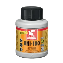 PVC Griffon UNI-100 lim ( rørlim) med pensel 500 gram