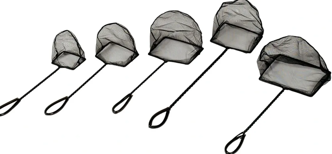 Hagen Fiskenet grovmasket 15 cm Sort