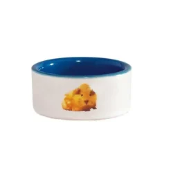 Beeztees Hamster Foderskål Blå-hvid Ø 7,5 cm