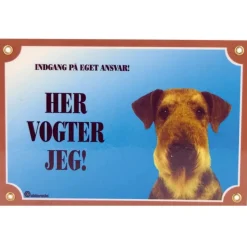 MiniZoo Her vogter jeg skilt med Airedale Terrier