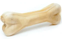Treattime Håndlavet Presset Tyggeben med fyld af struds 12 cm 55 g - kompakt hundesnack