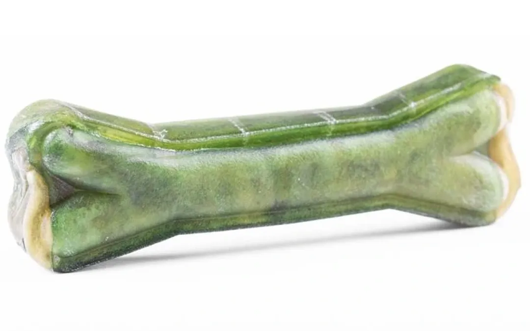 Treattime Håndlavet Presset Tyggeben med fyld af klorofyl 12 cm 55 g - kompakt hundesnack