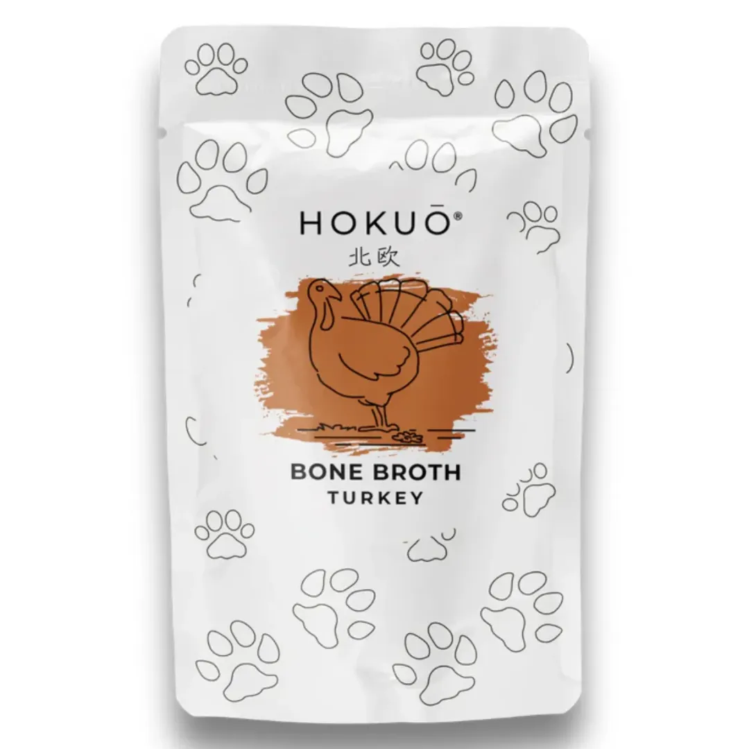 Hokuo naturlige godbidder og bouillon til hund og kat Hokuo Turkey Bone Broth 100 ml - naturlig kalkunbouillon til hunde og katte