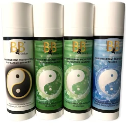 B&B Økologisk Hundeshampoo Hundefrisørens professionelle Duo Carbon shampoo 200 ml