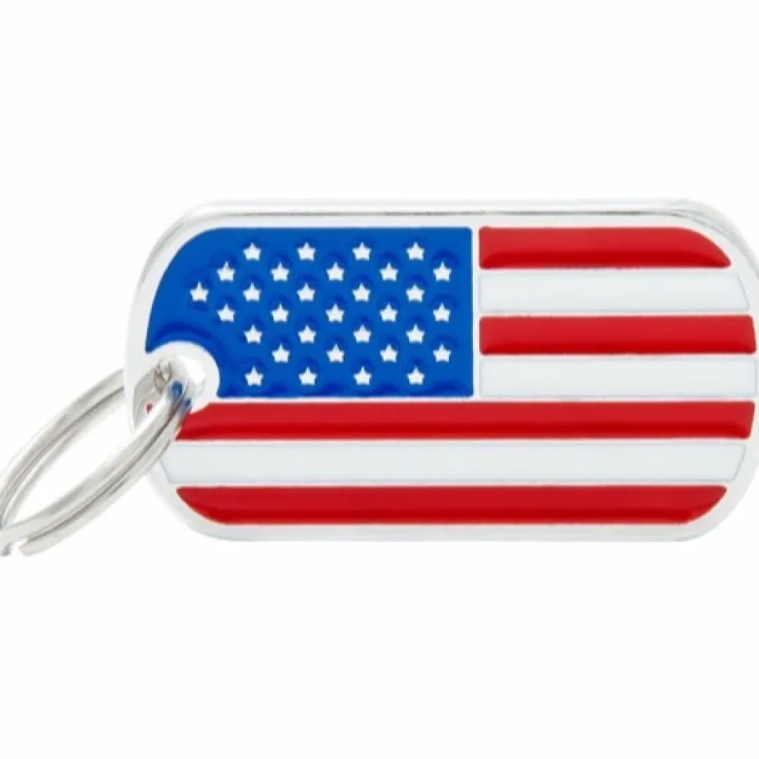 My Family Hundetegn Hundetegn My Family Flag USA