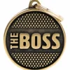 My Family Hundetegn Hundetegn My Family The Boss cirkel lille guld