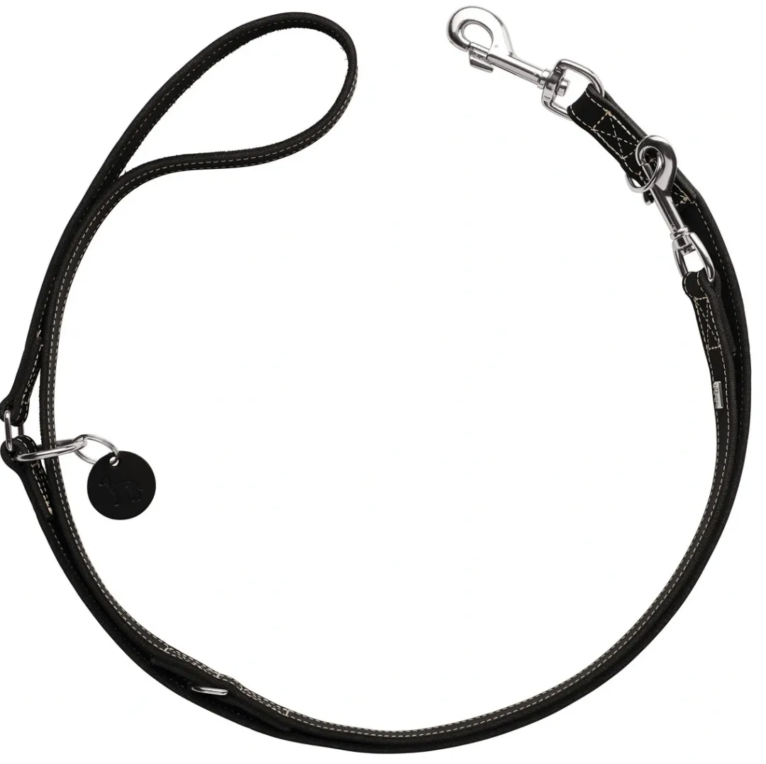 Hunter Aalborg læderline 13 mm Sort Førerline