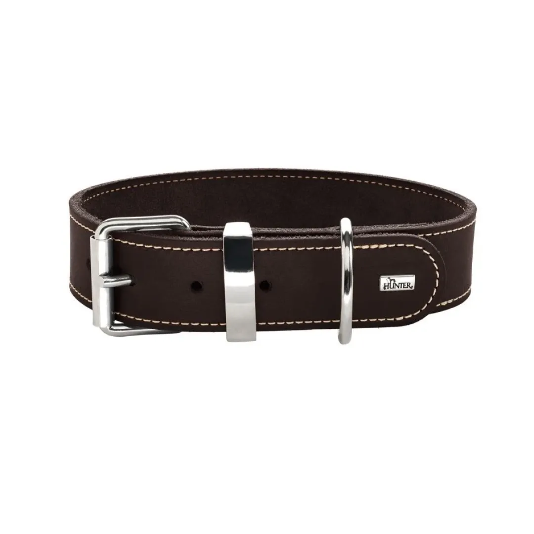 Hunter Aalborg Special Hundehalsbånd Brun 30 - 20-24 cm 2 cm