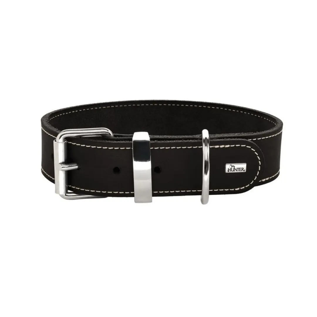 Hunter Aalborg Special Hundehalsbånd Sort 35 - 24-30 cm