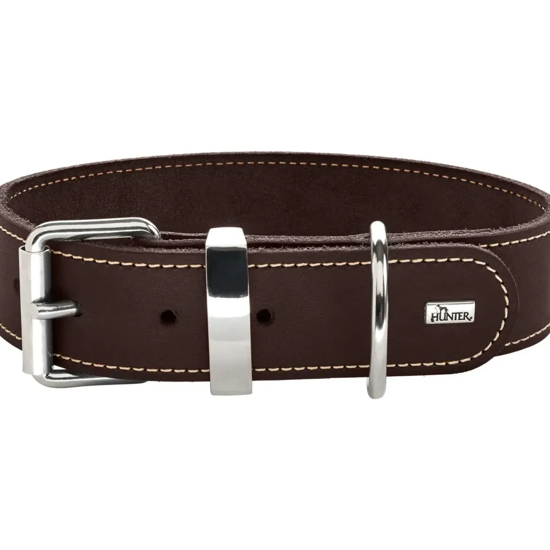Hunter Aalborg Special Hundehalsbånd Brun 45 - 30-38 cm