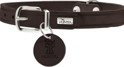 Hunter Aalborg Sport Mørkebrun 47 hundehalsbånd - 37-43 cm