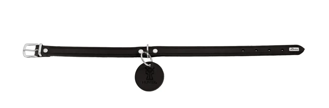 Hunter Aalborg Sport Sort 42 hundehalsbånd - 32-38 cm