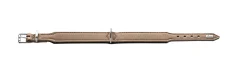Hunter Basic halsbånd str.32 Stone - 24,0-28,5 cm