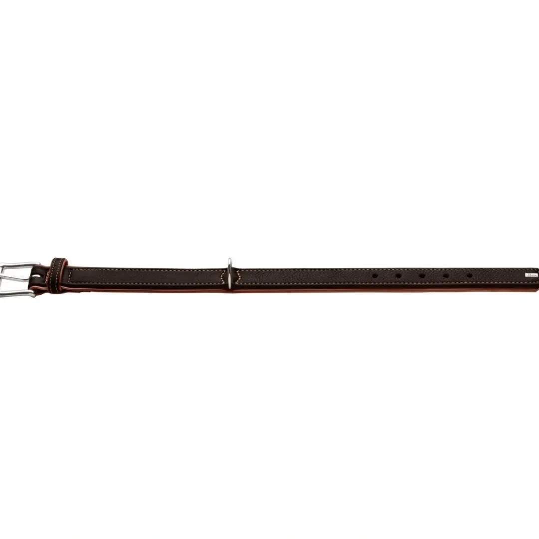 Hunter Canadian UP Hundehalsbånd Small 45 Cognac/Sort - 33-39 cm