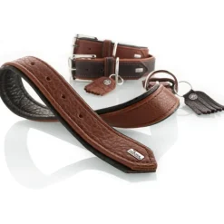 Hunter Cody 50 Cognac Mørkebrun hundehalsbånd - 37-43 cm