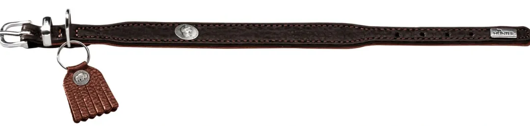Hunter Cody Petit 27 Mørkebrun Cognac hundehalsbånd