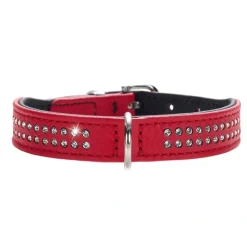Hunter Diamond petit halsbånd str.32 Rød - 24-28 cm