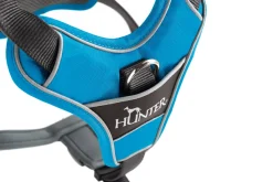Hunter Divo hundesele L lyseblå/grå just mave 72-100 cm - Stabil kontrol og høj komfort