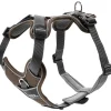Hunter Divo hundesele M brun/grå just mave 56-73 cm - Stabil komfort og sikker pasform