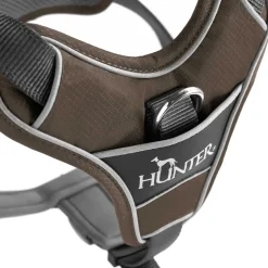 Hunter Divo hundesele XS brun/grå just mave 34-47 cm - Let pasform til små hunde