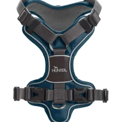 Hunter Divo hundesele XS petrol/grå just mave 34-47 cm - Stabil pasform og synlig sikkerhed