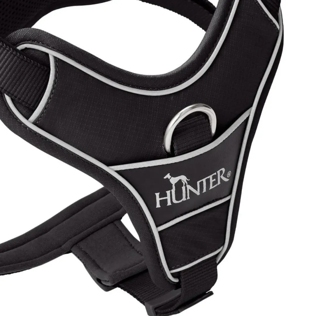 Hunter Divo Up hundesele L sort just mave 72-100 cm - Robust støtte og tryg kontrol