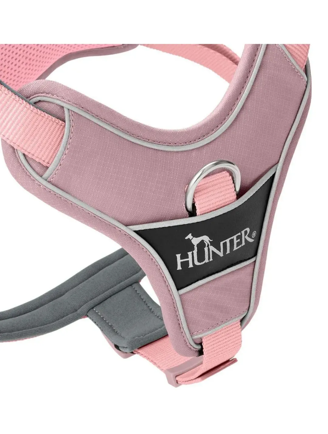 Hunter Divo Up hundesele L-XL lyserød just mave 79-107 cm - Stabil støtte og tryg kontrol