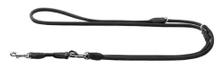 Hunter Elg Rundsyet Hundeline 14 mm Sort