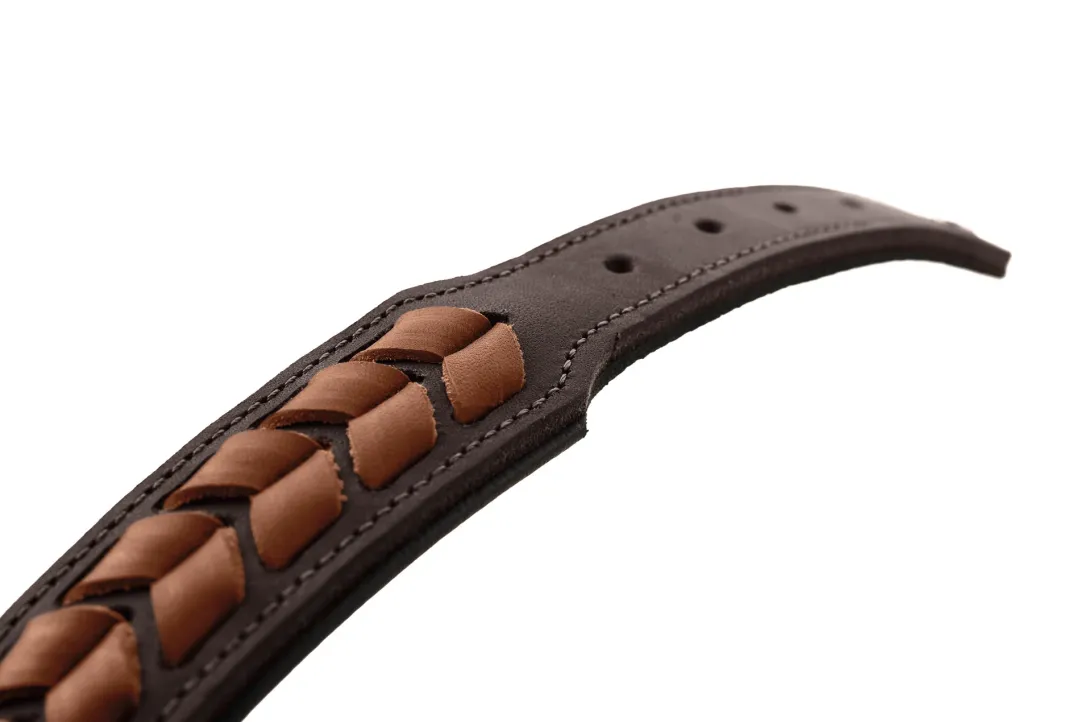 Hunter Halsbånd El Paso L Brun/Sort 65 - 50-56 cm