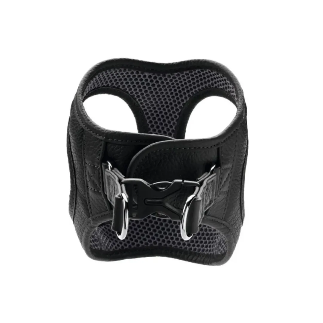 Hunter Hilo læder hundesele XS-S sort hals 37-40 cm - blød og let pasform