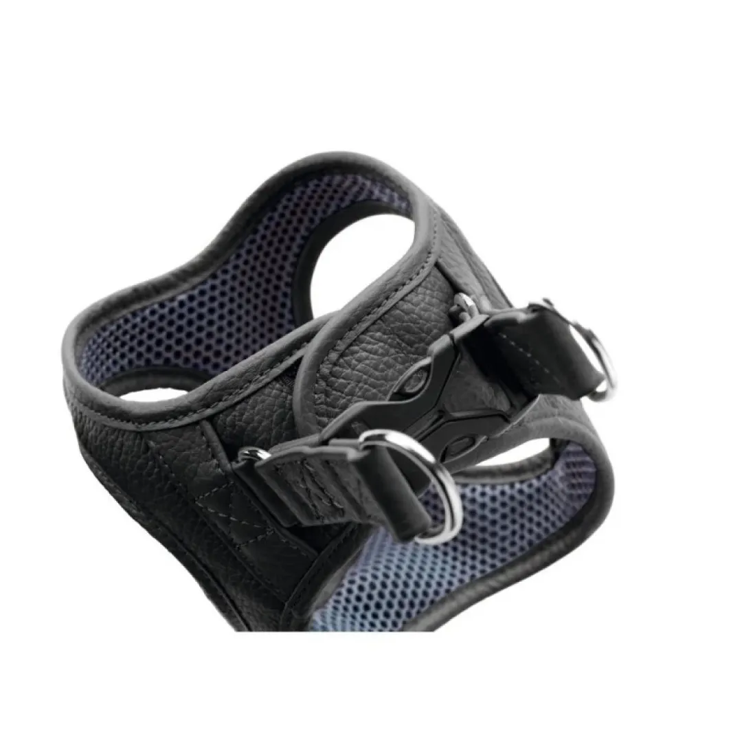 Hunter Hilo læder hundesele XS-S sort hals 37-40 cm - blød og let pasform
