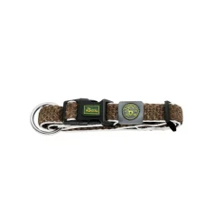 Hunter hunde halsbånd Hilo Brun XL - justerbart hundehalsbånd (45-70 cm, B 3,8 cm)