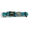 Hunter hunde halsbånd Hilo Turkis S-M - justerbart hundehalsbånd (30-43 cm, B 2,5 cm)
