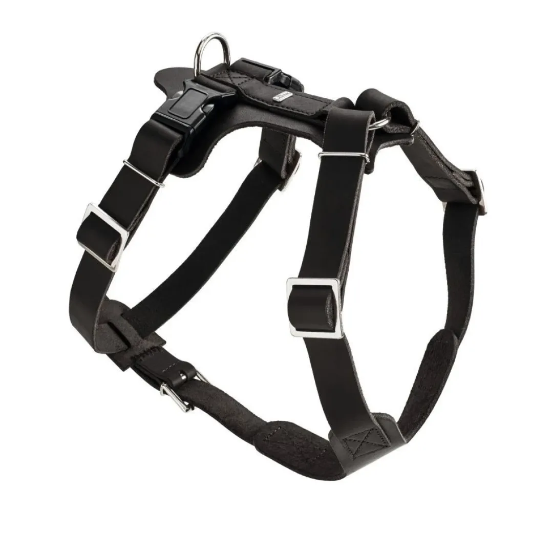 Hunter Hundesele Aalborg Sort M-L/1 - 58-80 cm bryst/hals