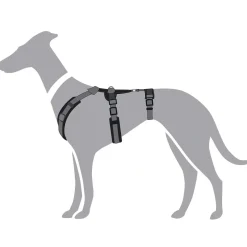 Hunter hundesele Safety Maldon Gråsort L længde 66-118 cm 2,5 cm - sikker stabilitet