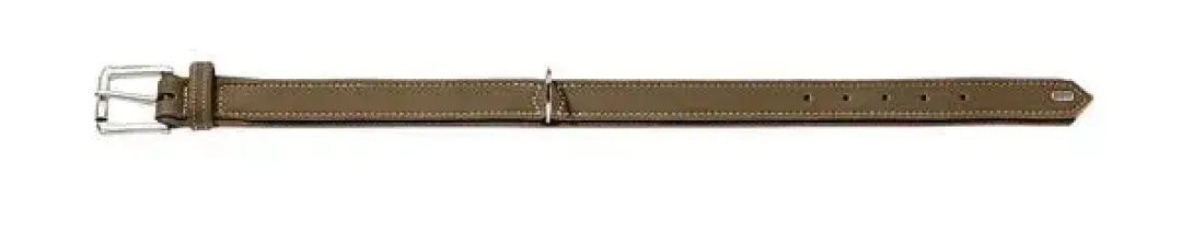 Hunter Hunting halsbånd str.40 Oliven - justerbart hundehalsbånd (29 - 35 cm., B 1,8 cm.)