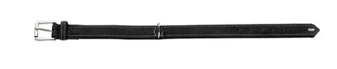 Hunter Hunting halsbånd str.60 Sort - justerbart hundehalsbånd (46 - 52 cm., B 3,5 cm.)