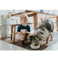 Hunter keramik Lund hunde skål 550 ml Beige