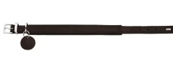 Hunter Larvik Comfort 35 Mørkebrun Hundehalsbånd - justerbart hundehalsbånd (24 - 30 cm, B