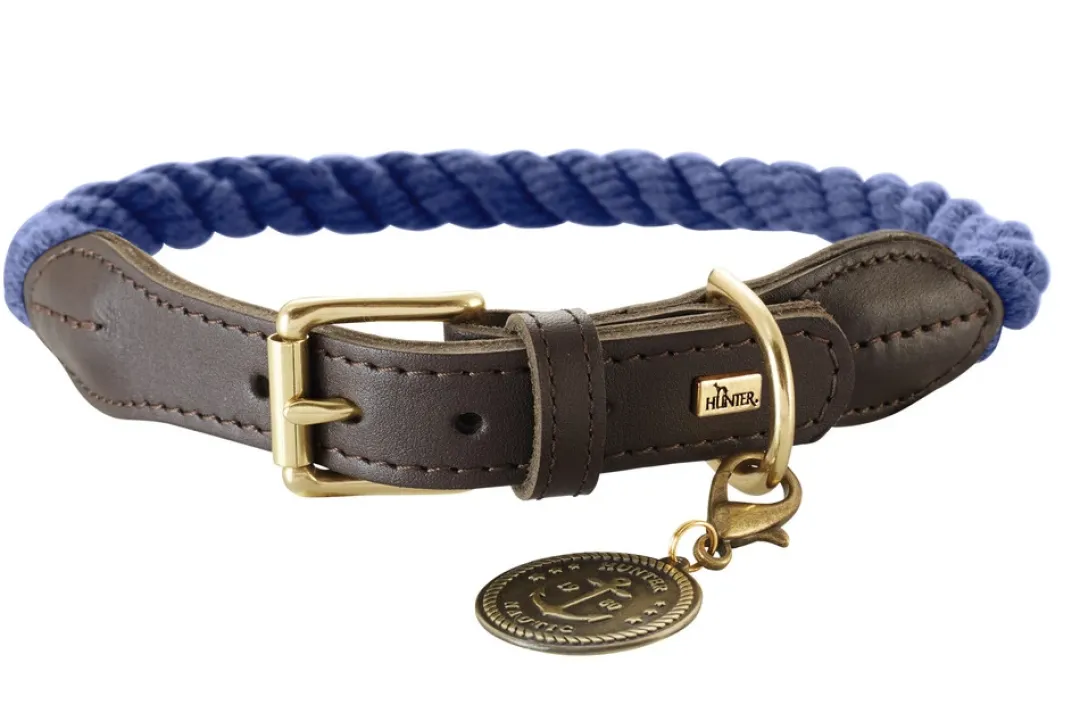 Hunter List Reb Halsbånd L Blå - 60-68 cm