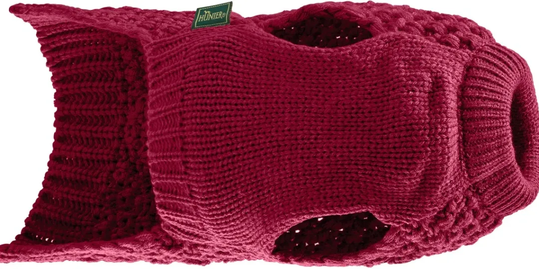 Hunter Malmø pullover strik bordeaux str. 30