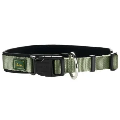 Hunter Neopren Plus hundehalsbånd oliven/sort 30 cm - 25-30 cm indstilling