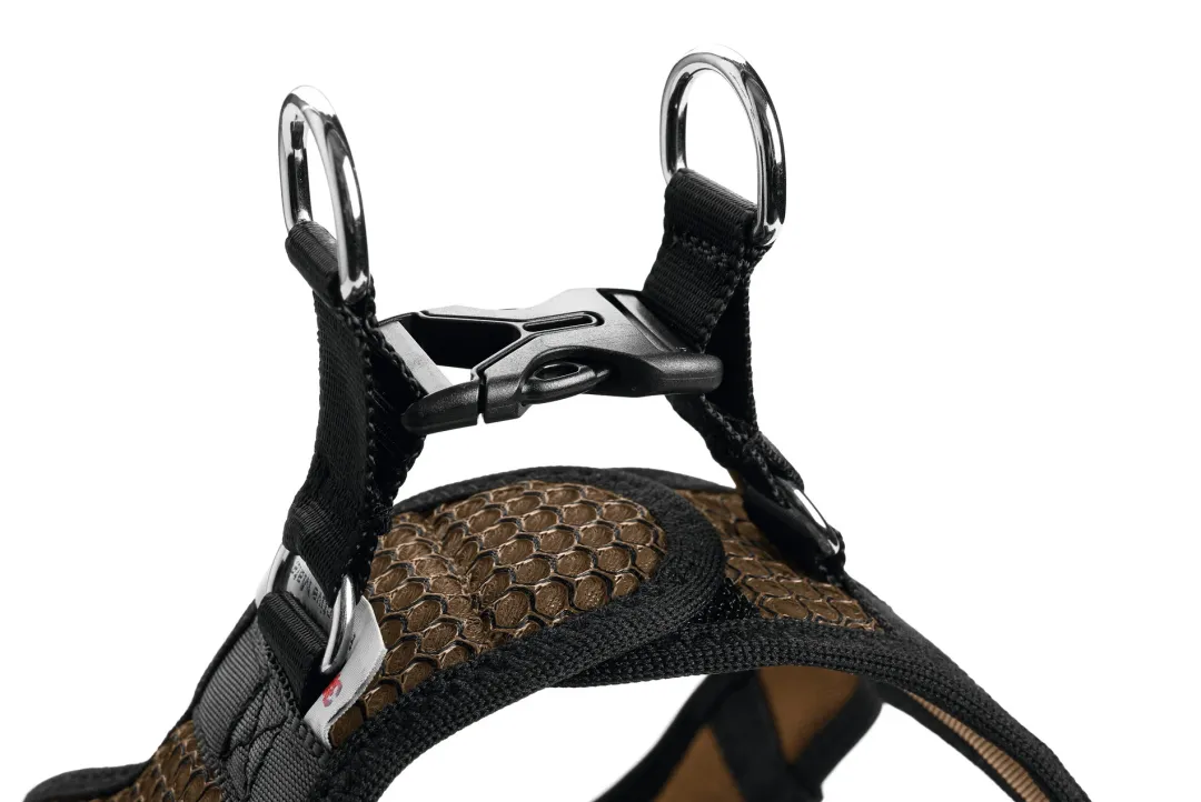 Hunter NY Hilo Comfort hundesele M-L brun mave/bryst 65-70 cm - Let komfort og stabil støtte