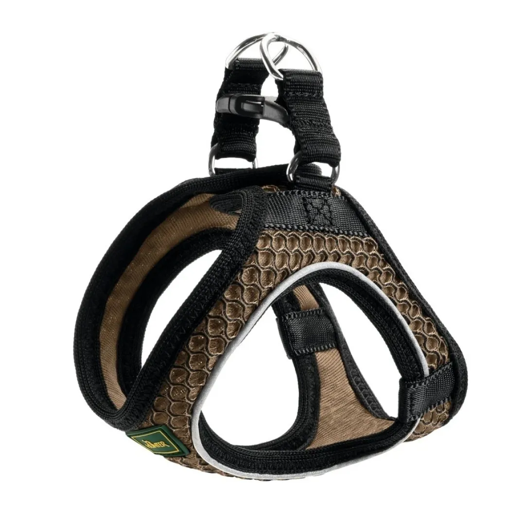 Hunter NY Hilo Comfort hundesele M-L brun mave/bryst 65-70 cm - Let komfort og stabil støtte