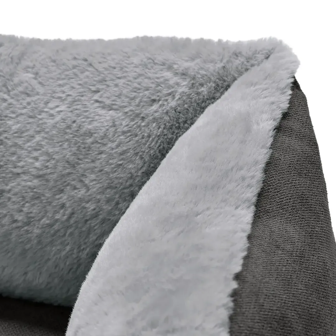Hunter Ortopædisk Rockford hundeseng XLarge 120x90 cm Grå