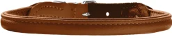 Hunter rundsyet elghalsbånd 55 Cognac justering 46-51 cm - skånsom komfort til store hunde