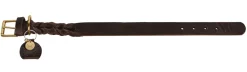 Hunter Sansibar Solid 35 Hundehalsbånd i læder - 24-30 cm